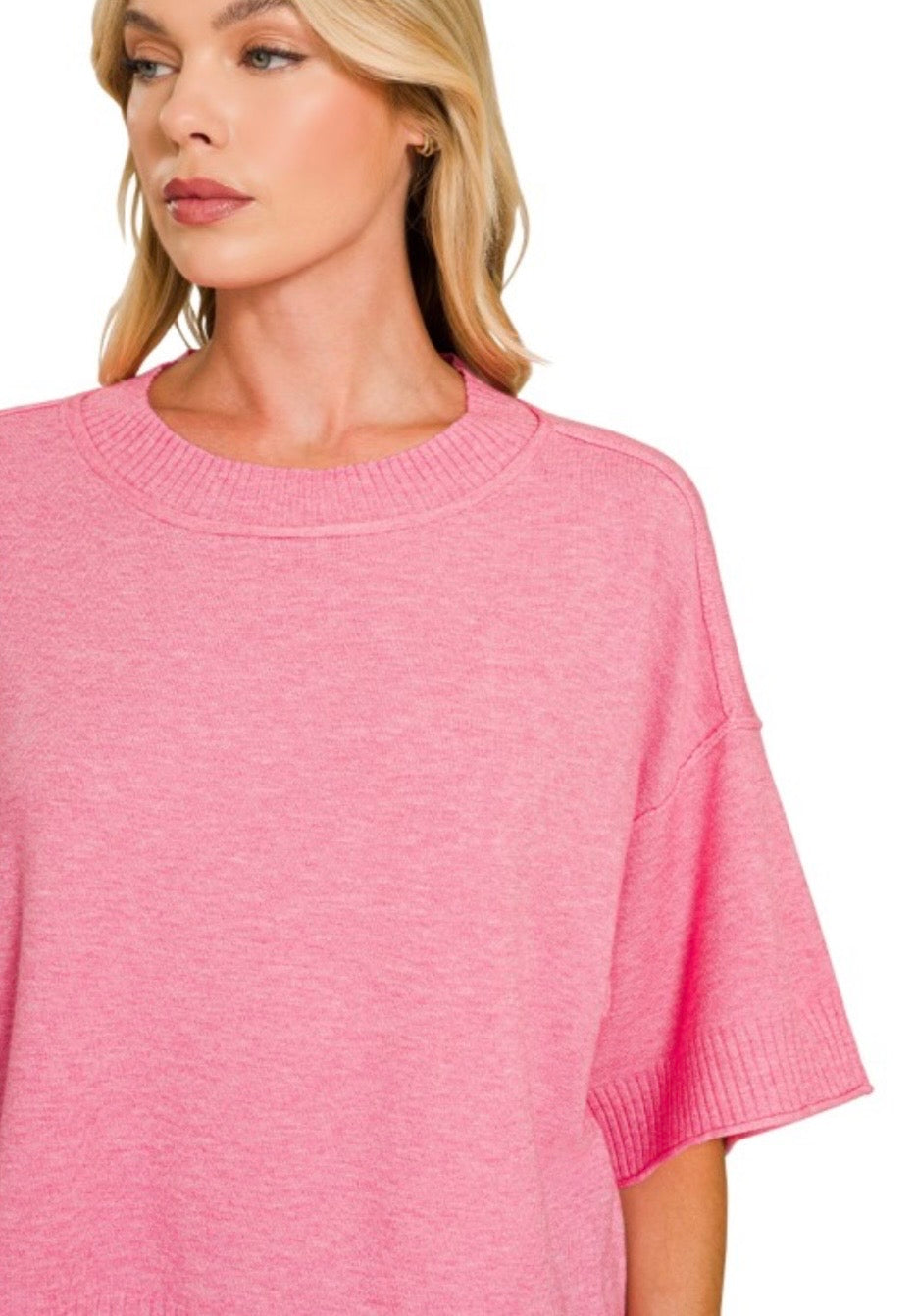 A Curvy Pink Cardi