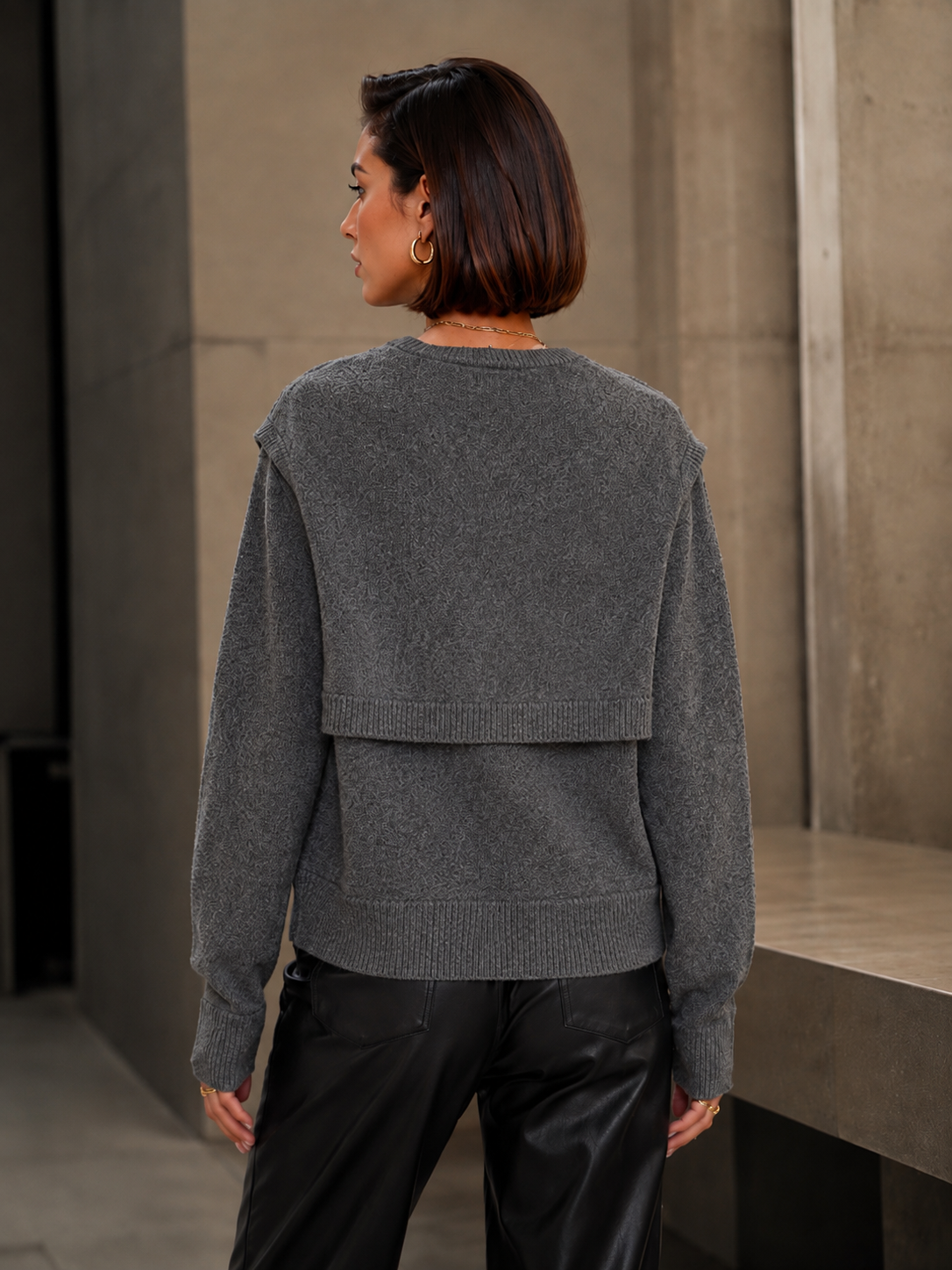 A Layered Shoulder Sweater