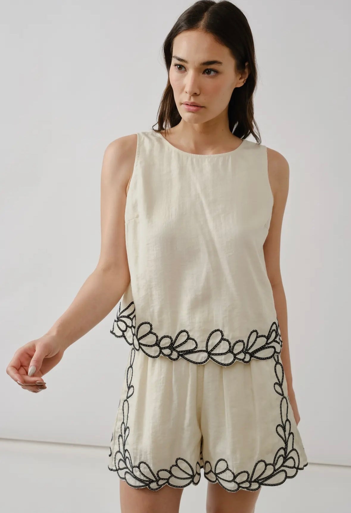 An Embroidered Set (Top Only)