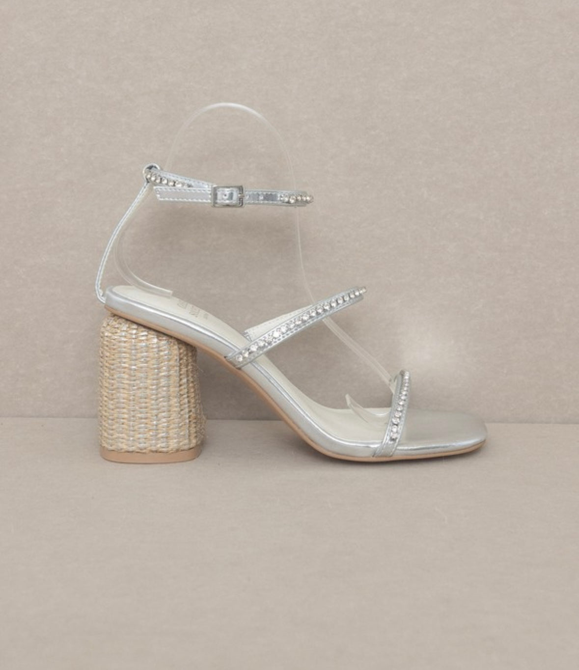 The Destiny - Studded Raffia Heel