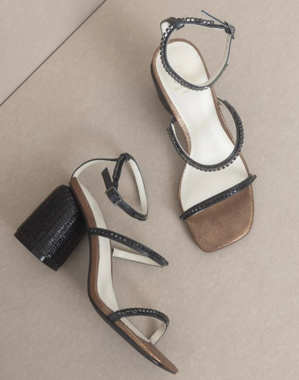 The Destiny - Studded Raffia Heel