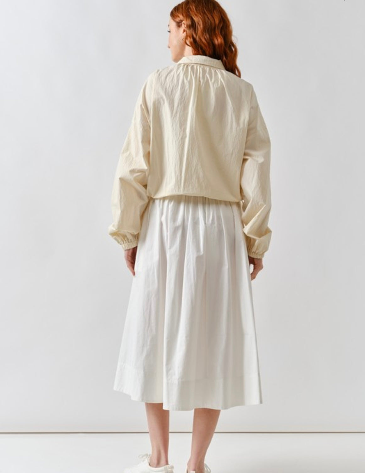 A White Poplin Skirt
