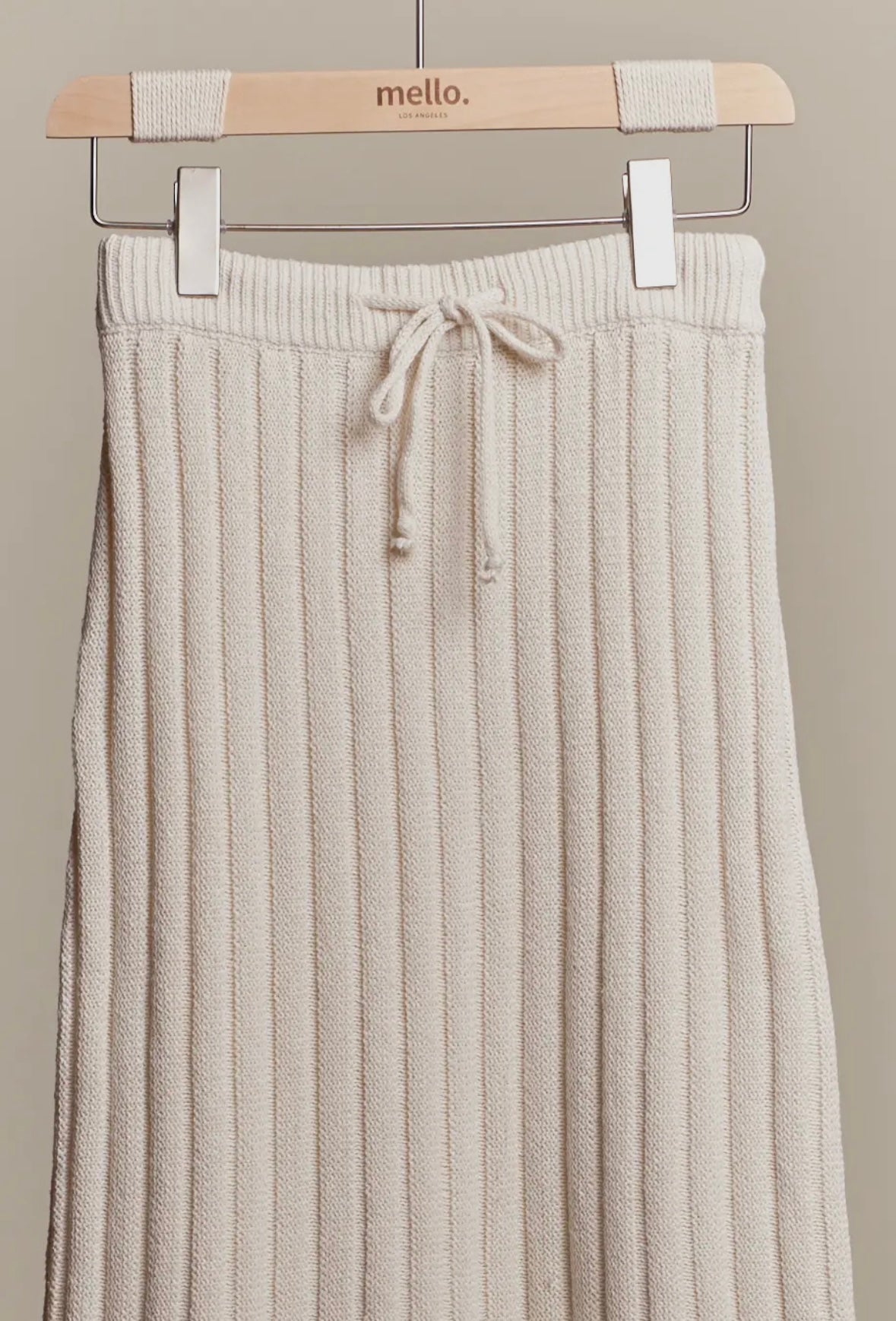 Ribbed Maxi Sweater Skirt (set)
