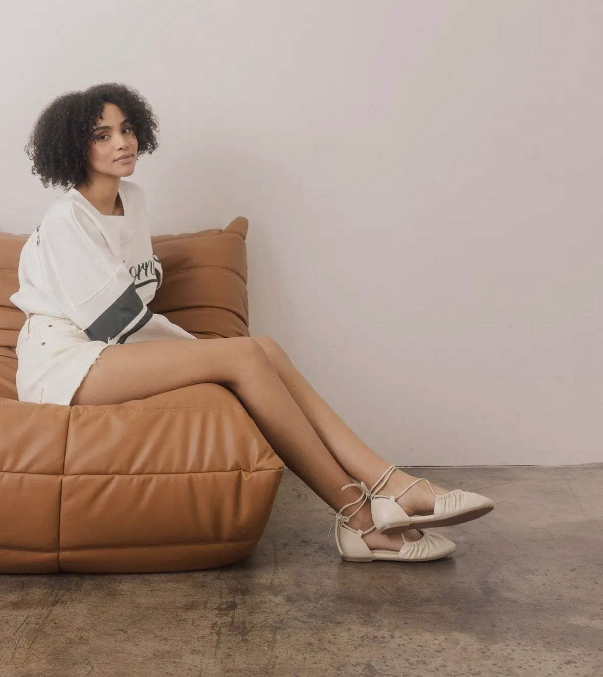 Laney Lace Up Ballet Flats