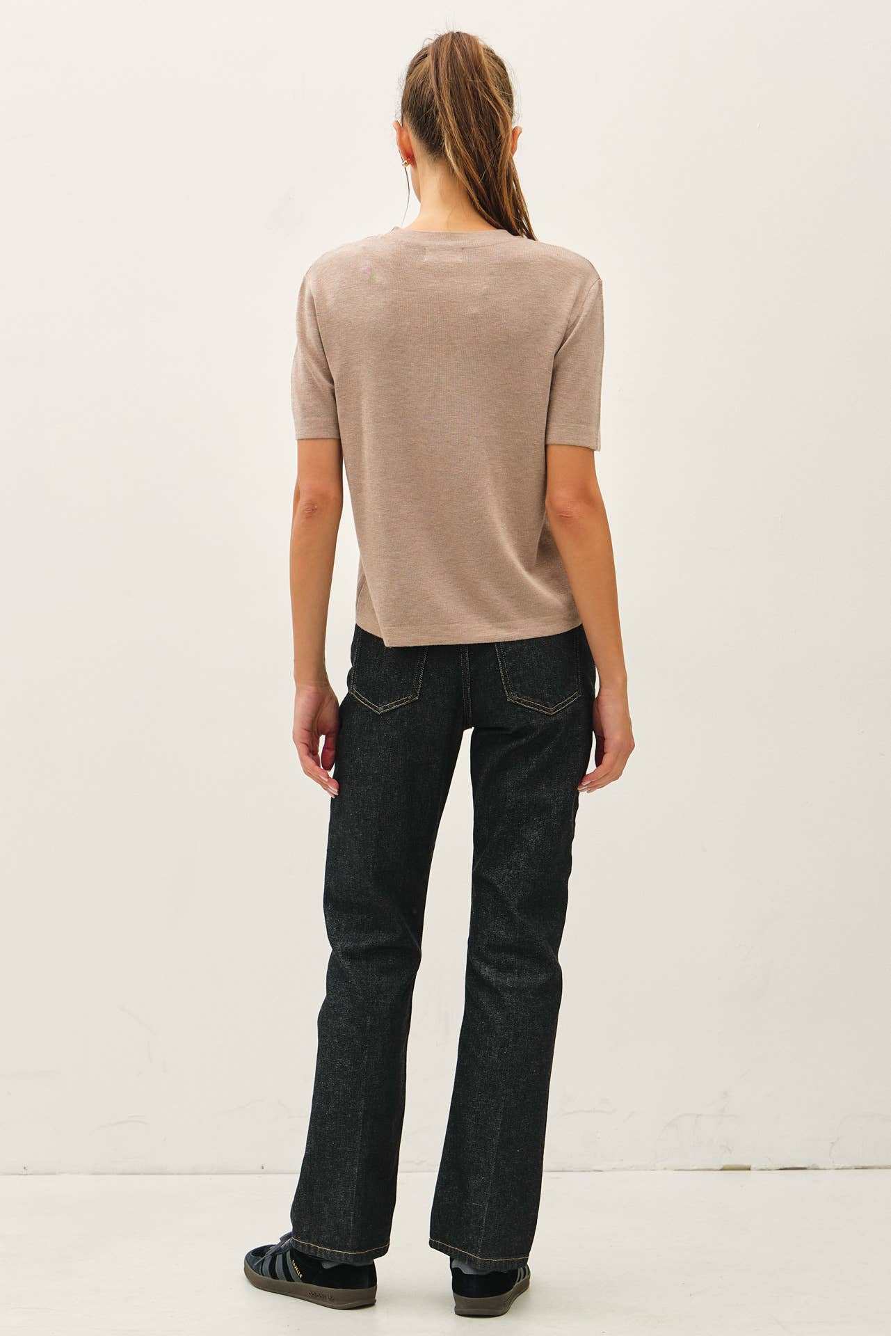 A CASHMERE BLENDED TEE
