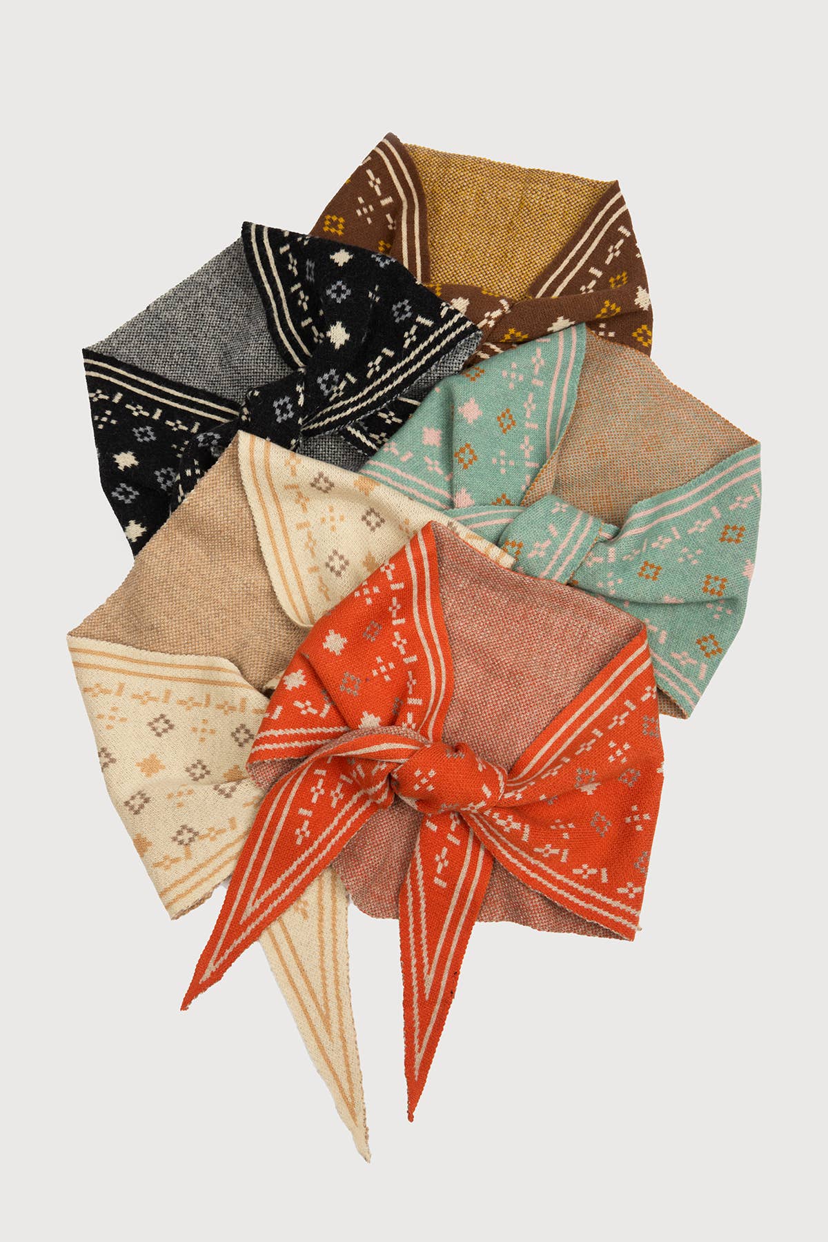 A Foulard Knit Triangle Scarf