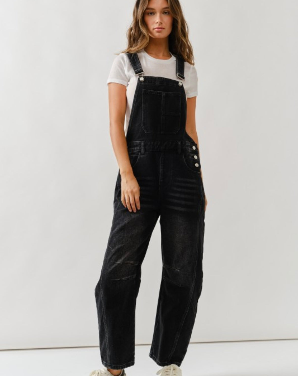 A Denim Barrel Overall