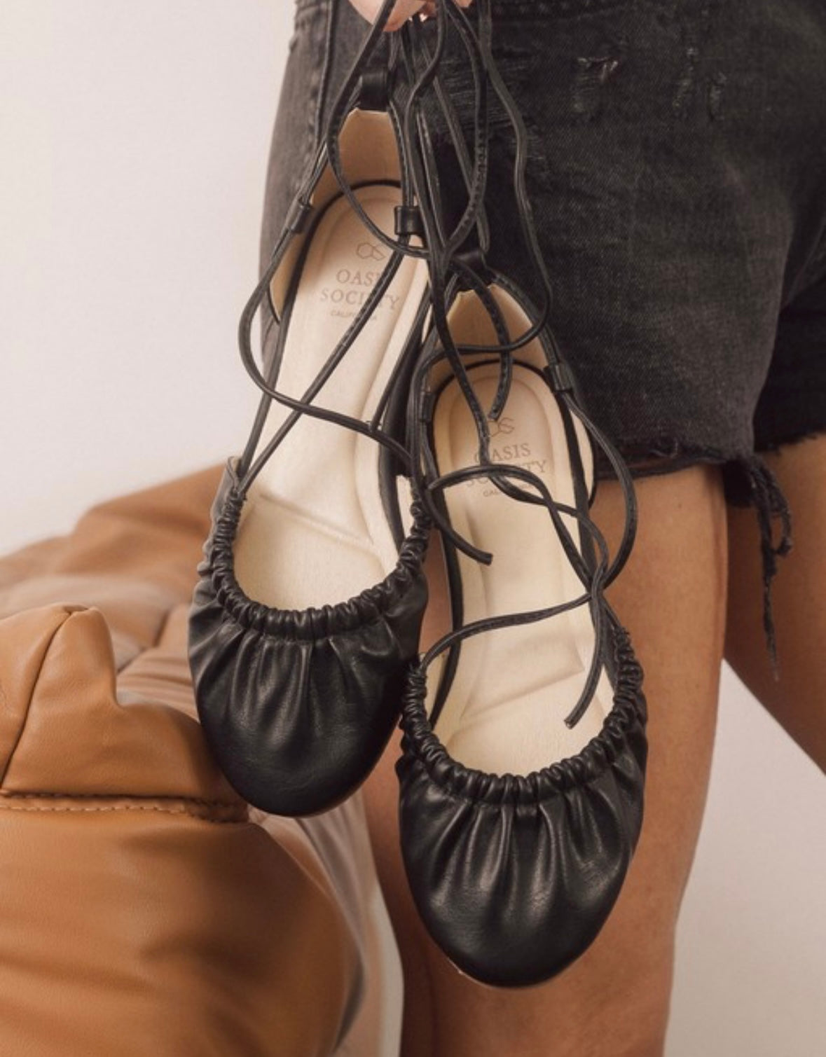 Laney Lace Up Ballet Flats
