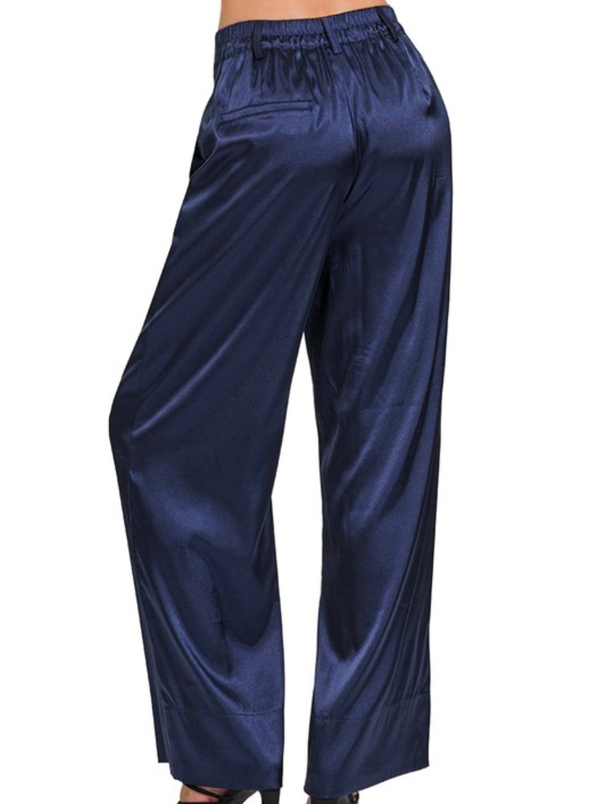 Silver Silky Trouser