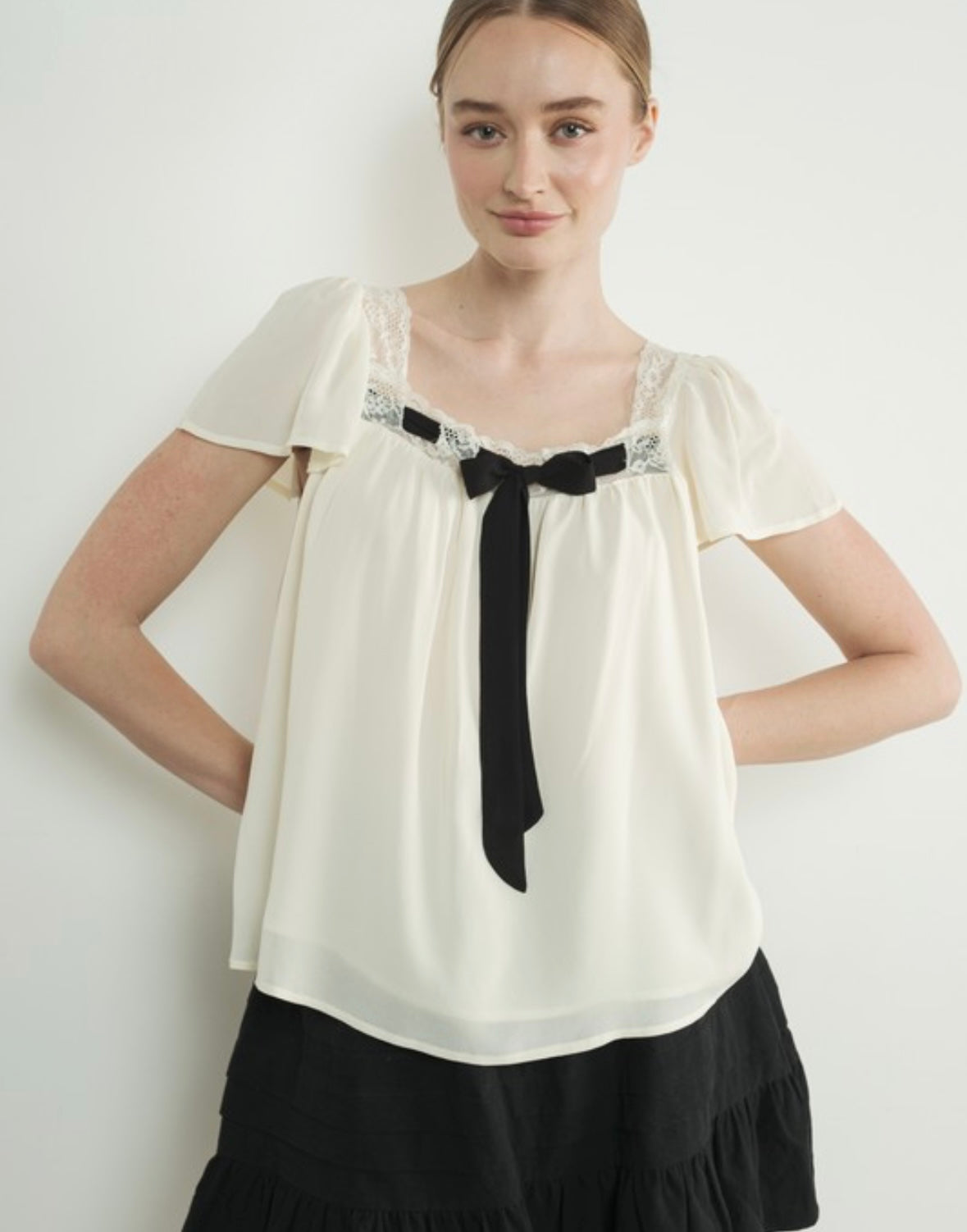 A Romantic Ribbon Blouse