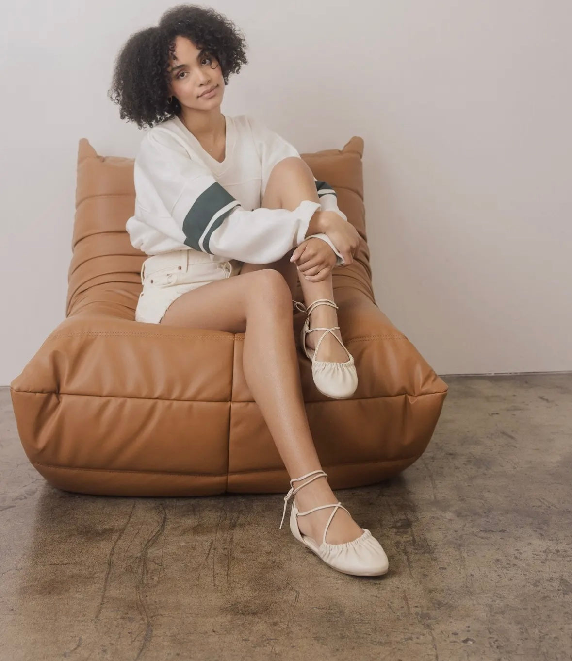 Laney Lace Up Ballet Flats