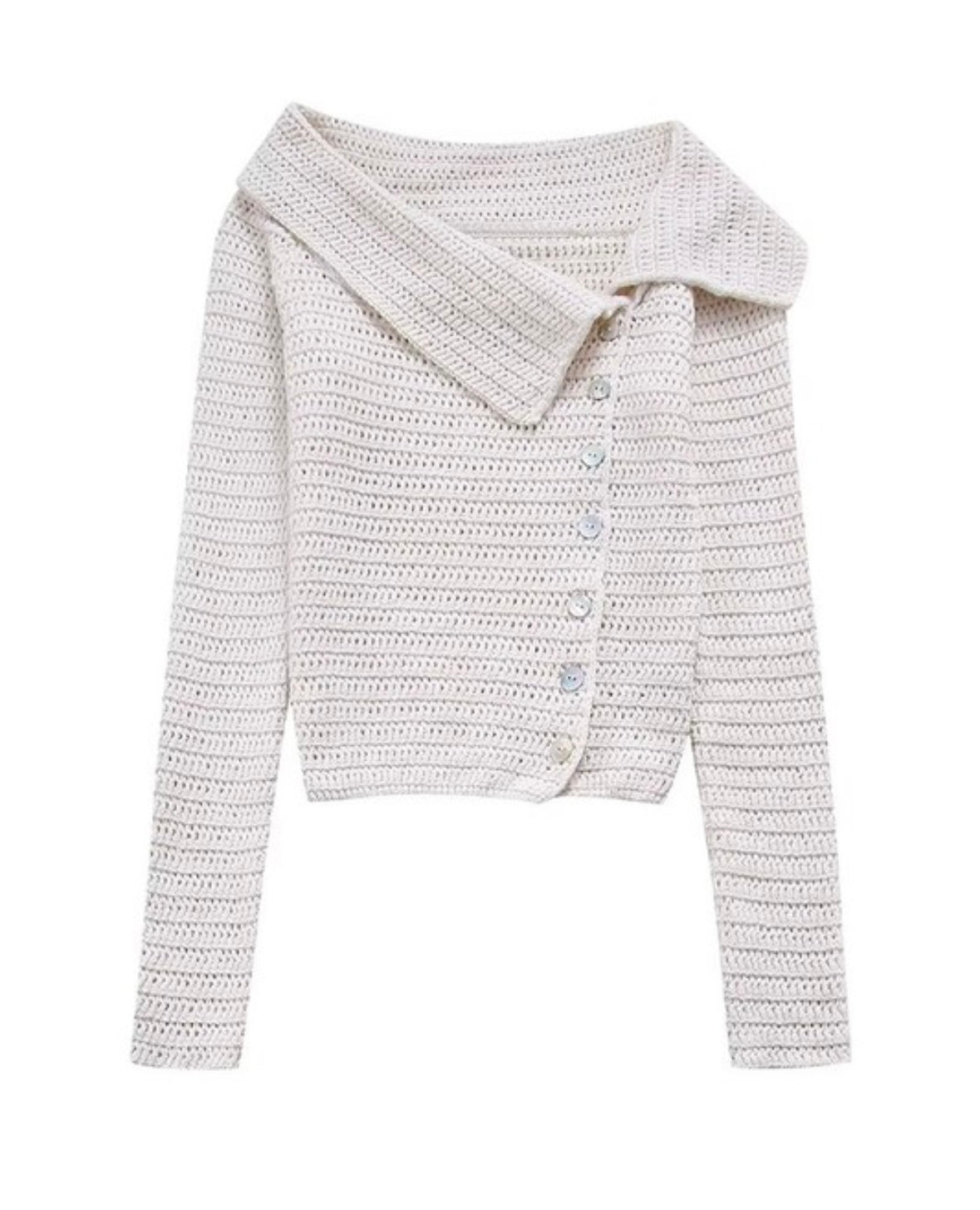 Asymmetrical Knit Cardi