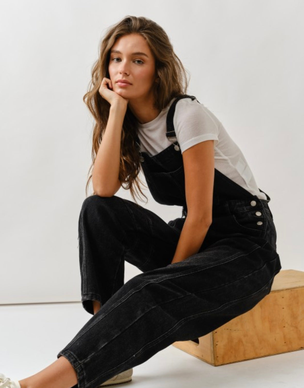 A Denim Barrel Overall