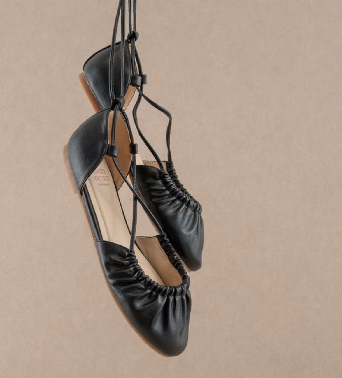 Laney Lace Up Ballet Flats