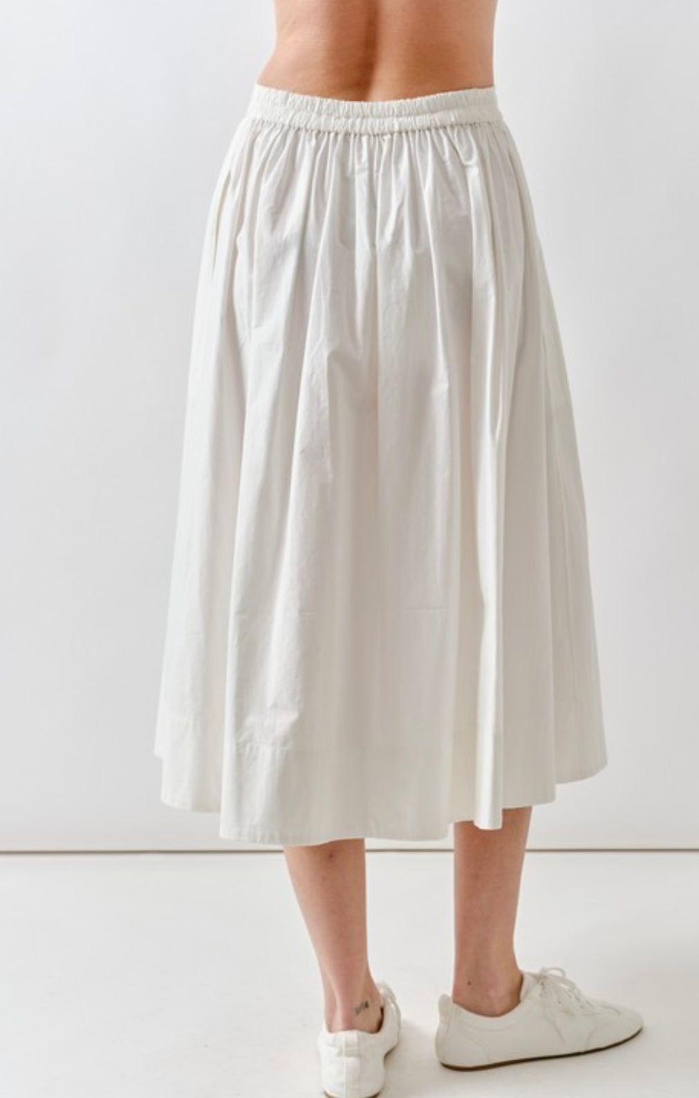 A White Poplin Skirt