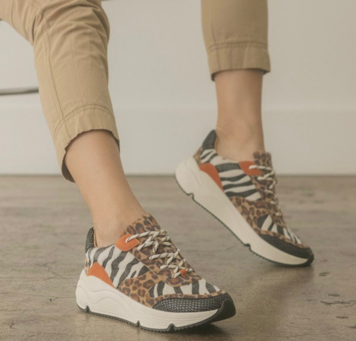 Penelope Animal Print Sneaker