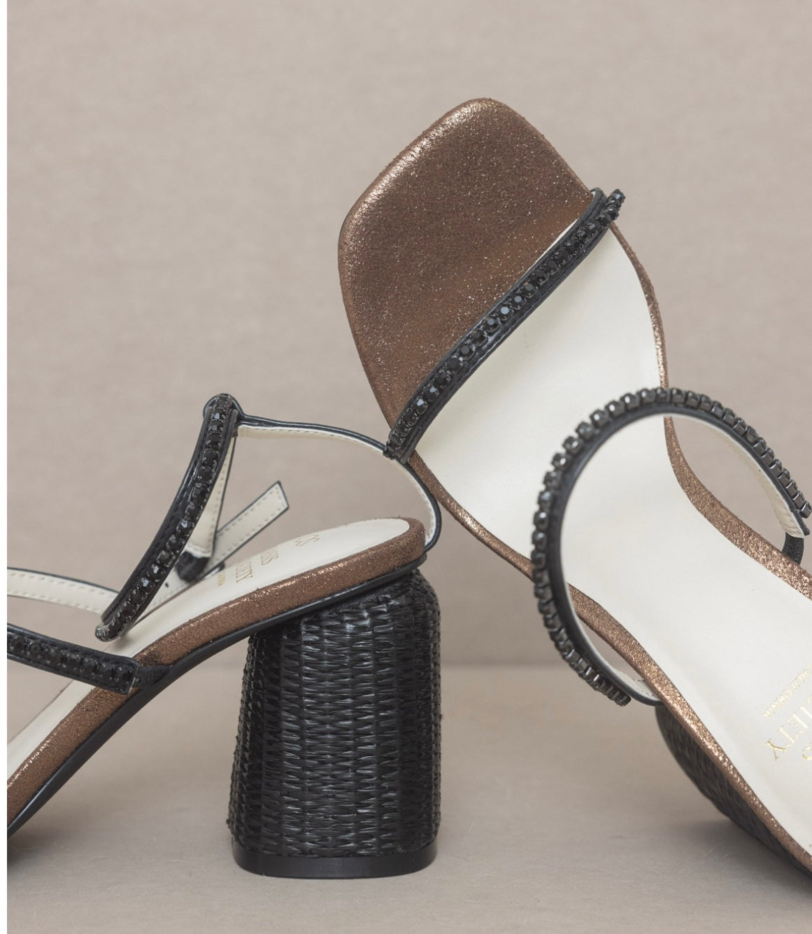 The Destiny - Studded Raffia Heel