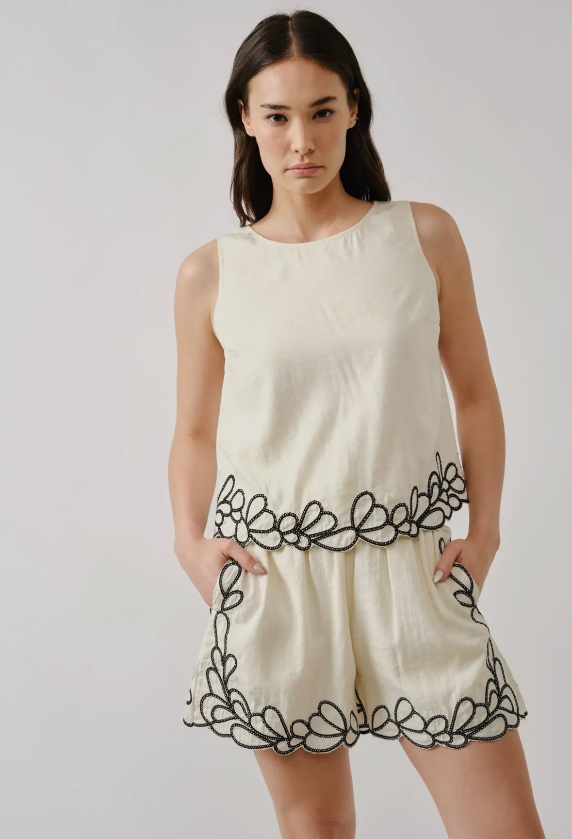 An Embroidered Set (Top Only)