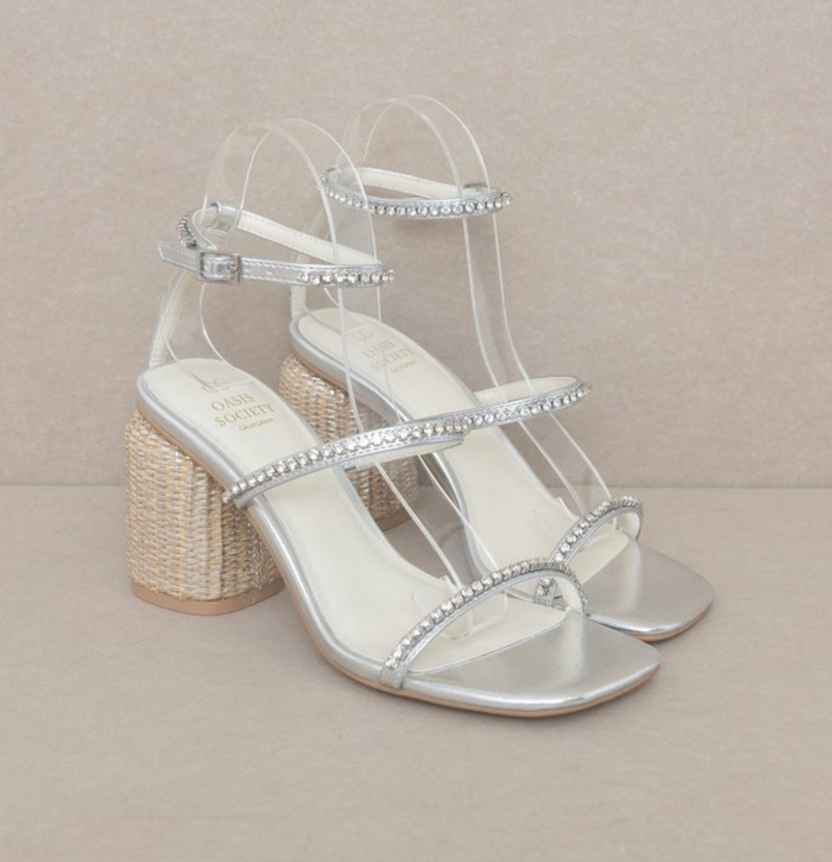 The Destiny - Studded Raffia Heel