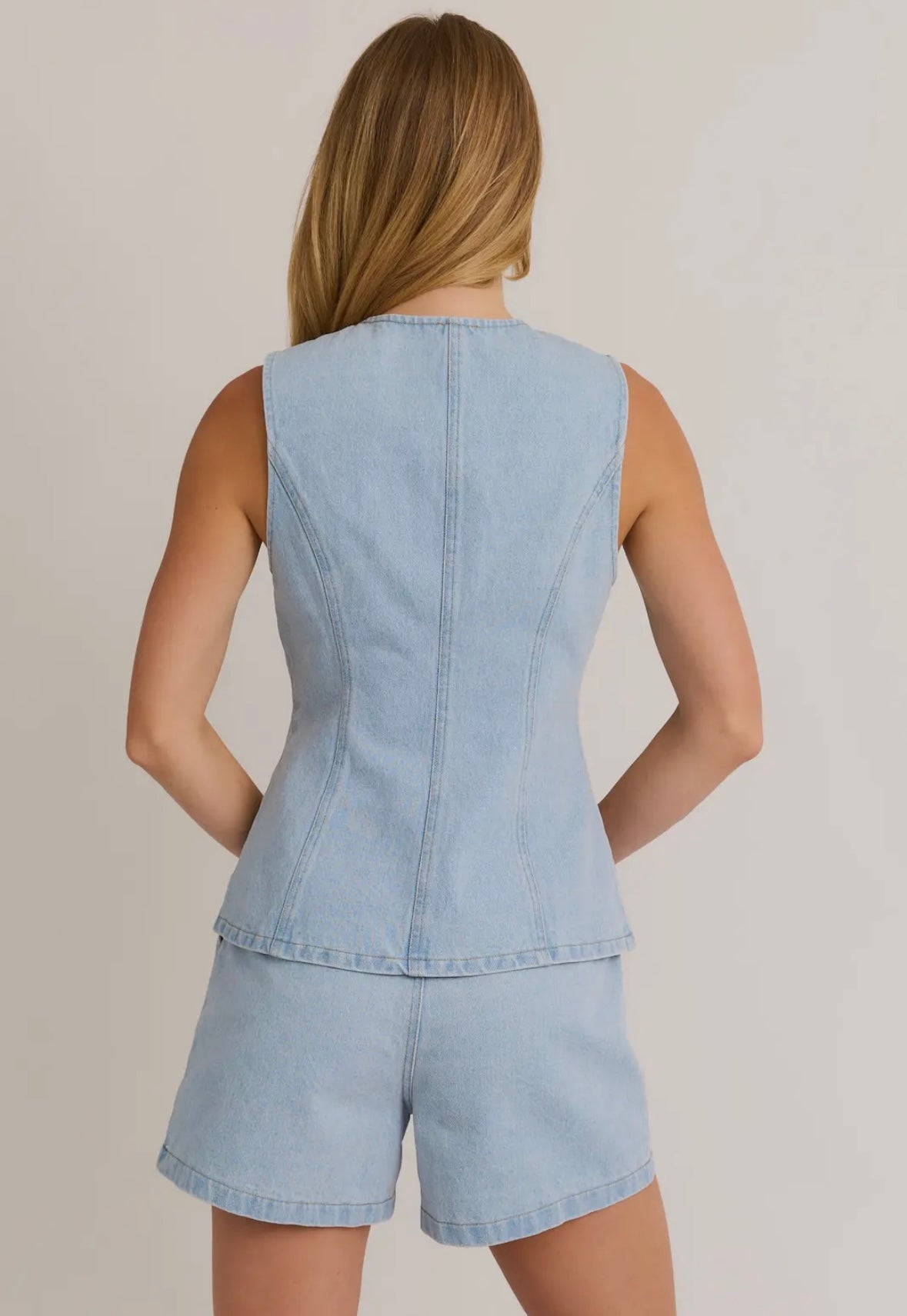 Denim Vest/Shorts SET LOL L