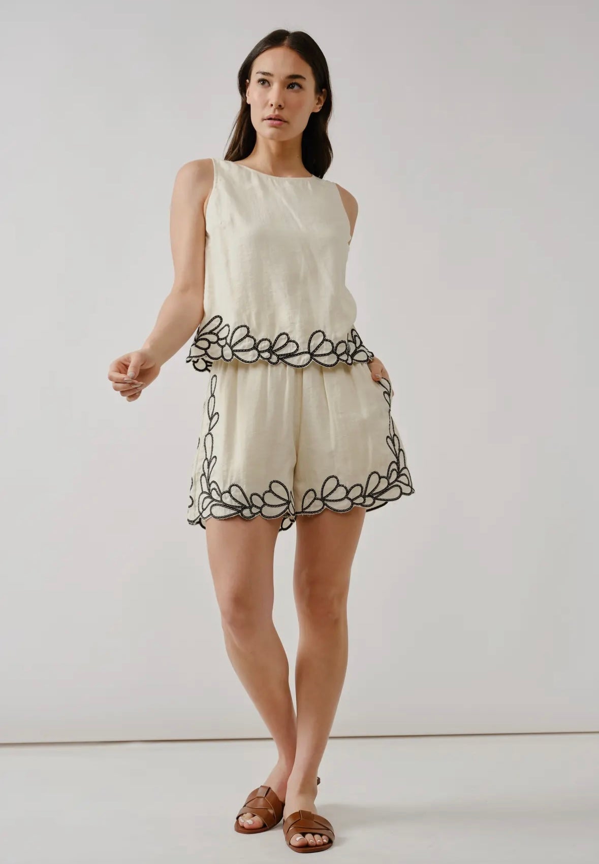 An Embroidered Set (Top Only)