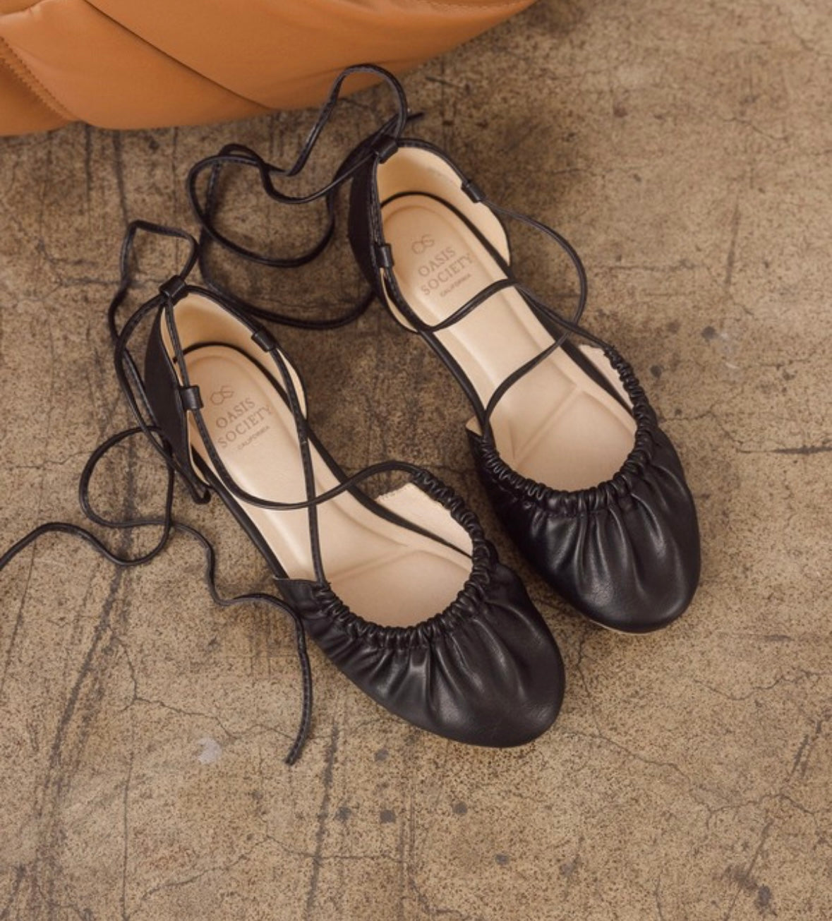 Laney Lace Up Ballet Flats