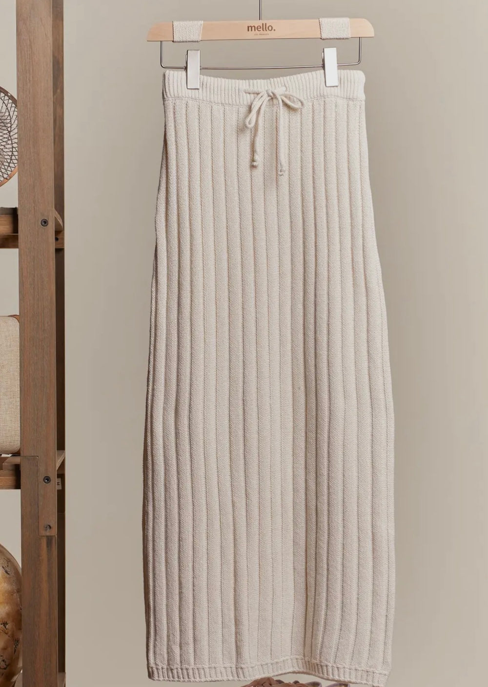 Ribbed Maxi Sweater Skirt (set)