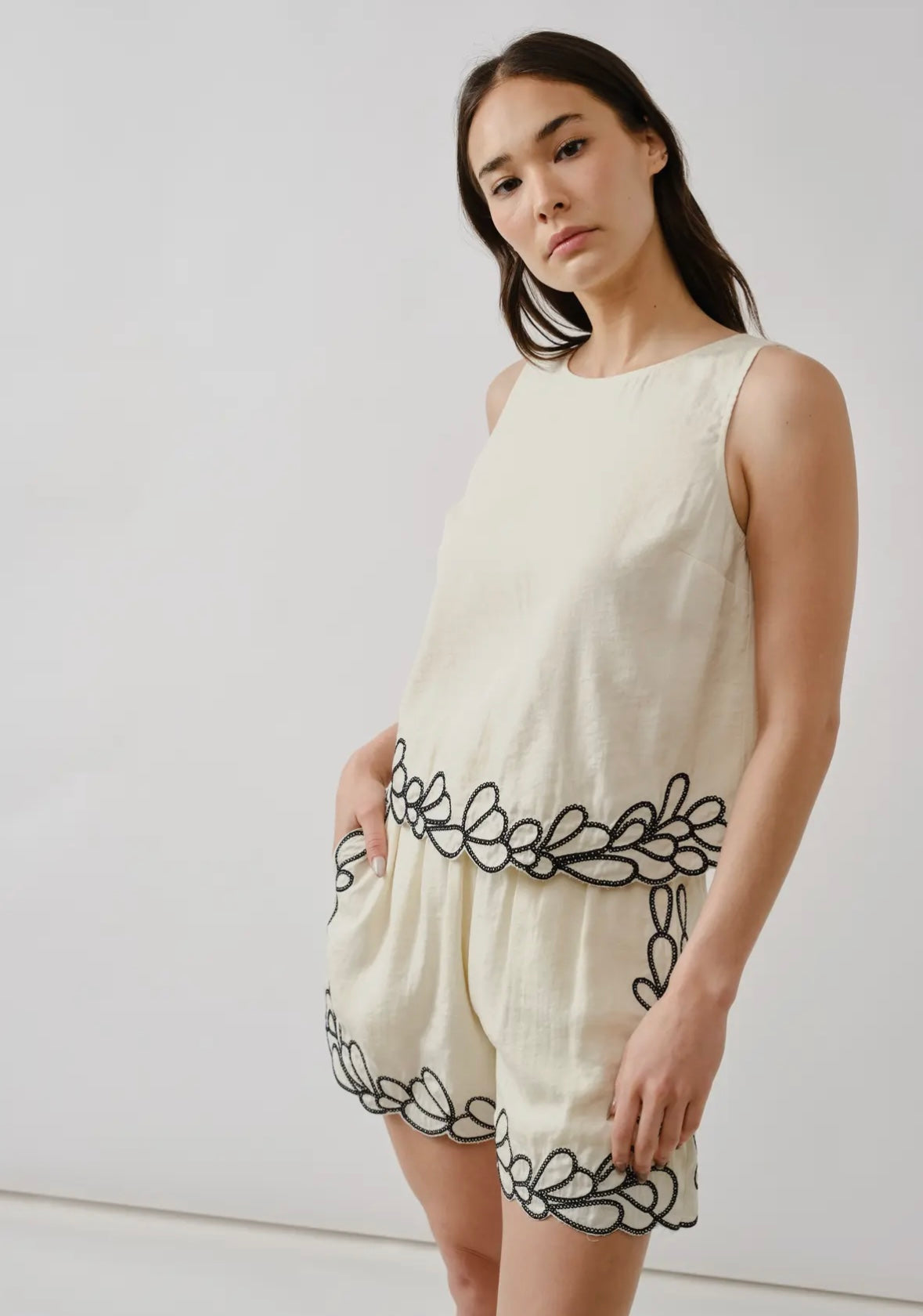 An Embroidered Set (Top Only)