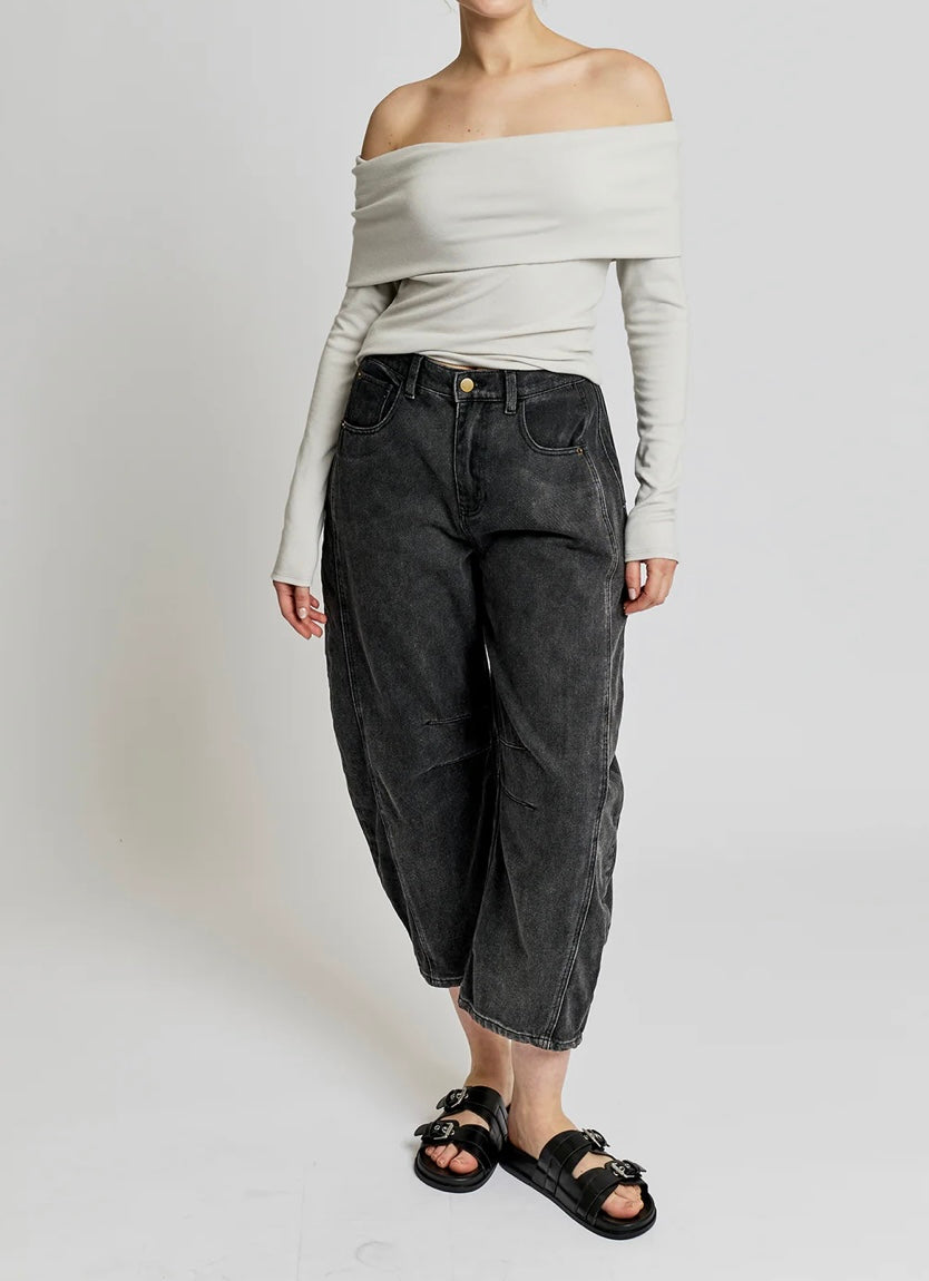 An Elevated Off the Shoulder Top LBLC