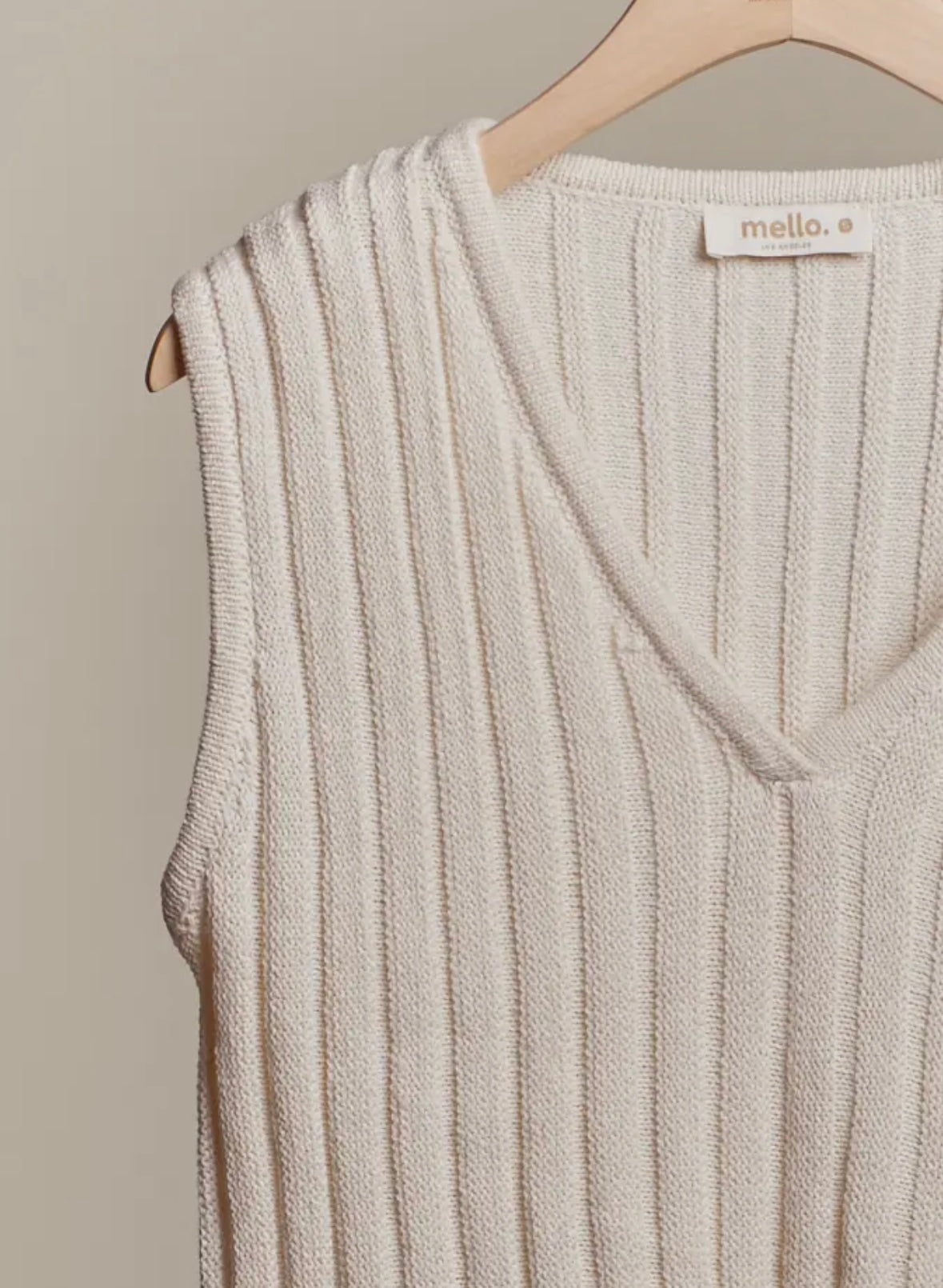 Ribbed Sweater Tank (set) LOL L