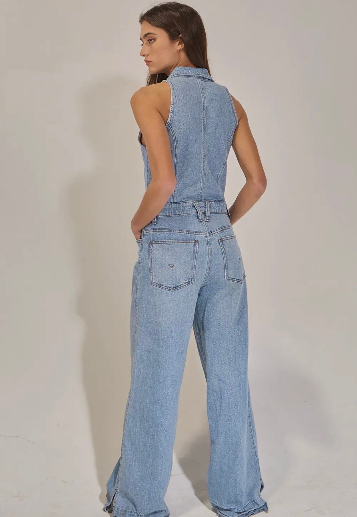 A Denim Jumpsuit