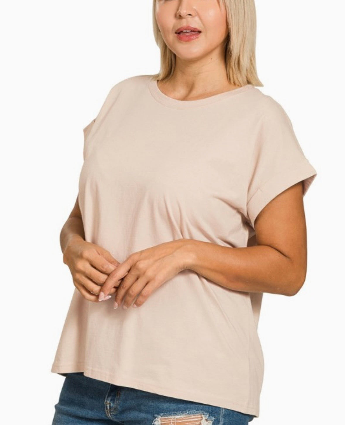 A Folded Sleeve Tank (+ CURVY)