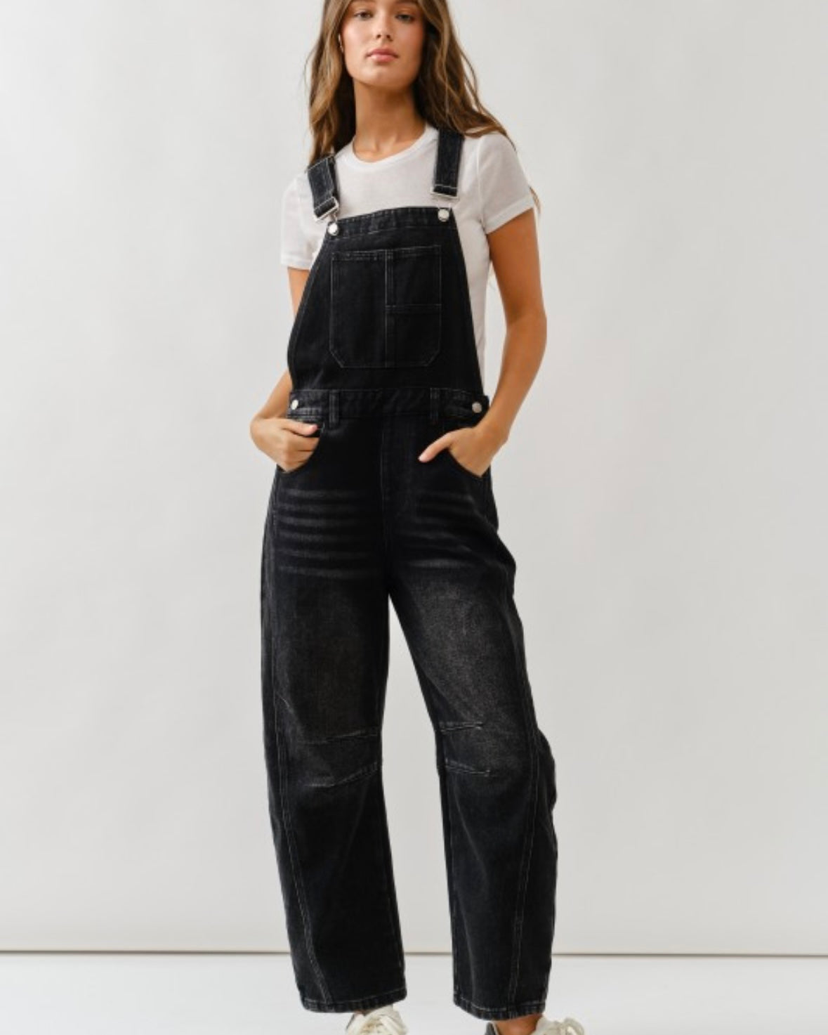 A Denim Barrel Overall