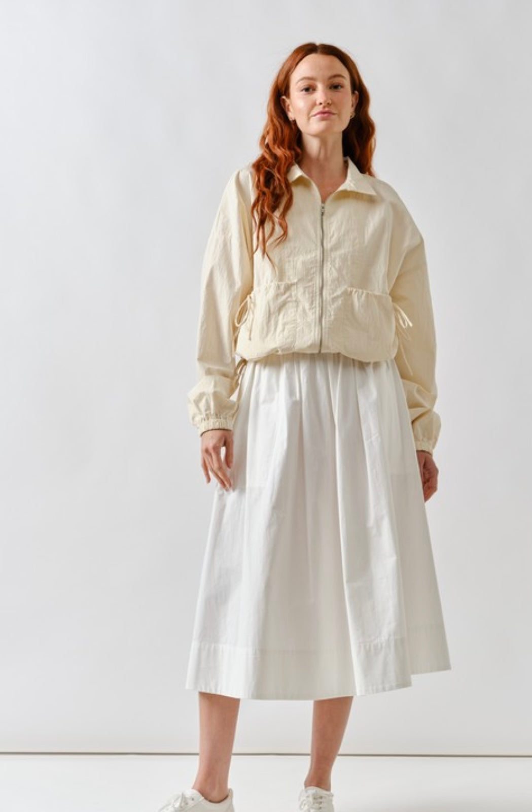 A White Poplin Skirt