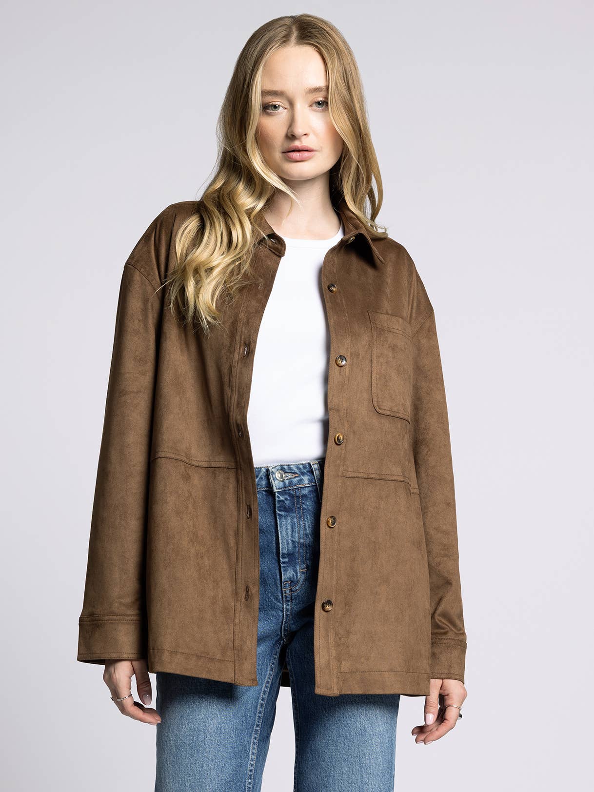 A Faux Suede Jacket