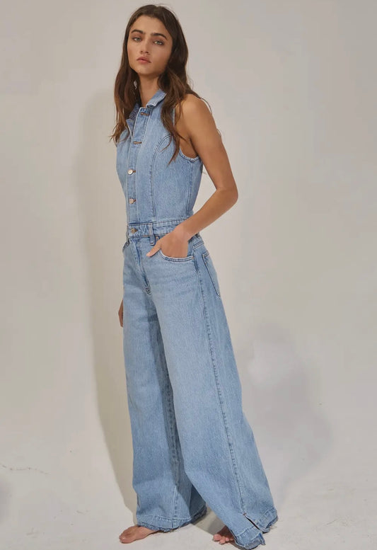 A Denim Jumpsuit