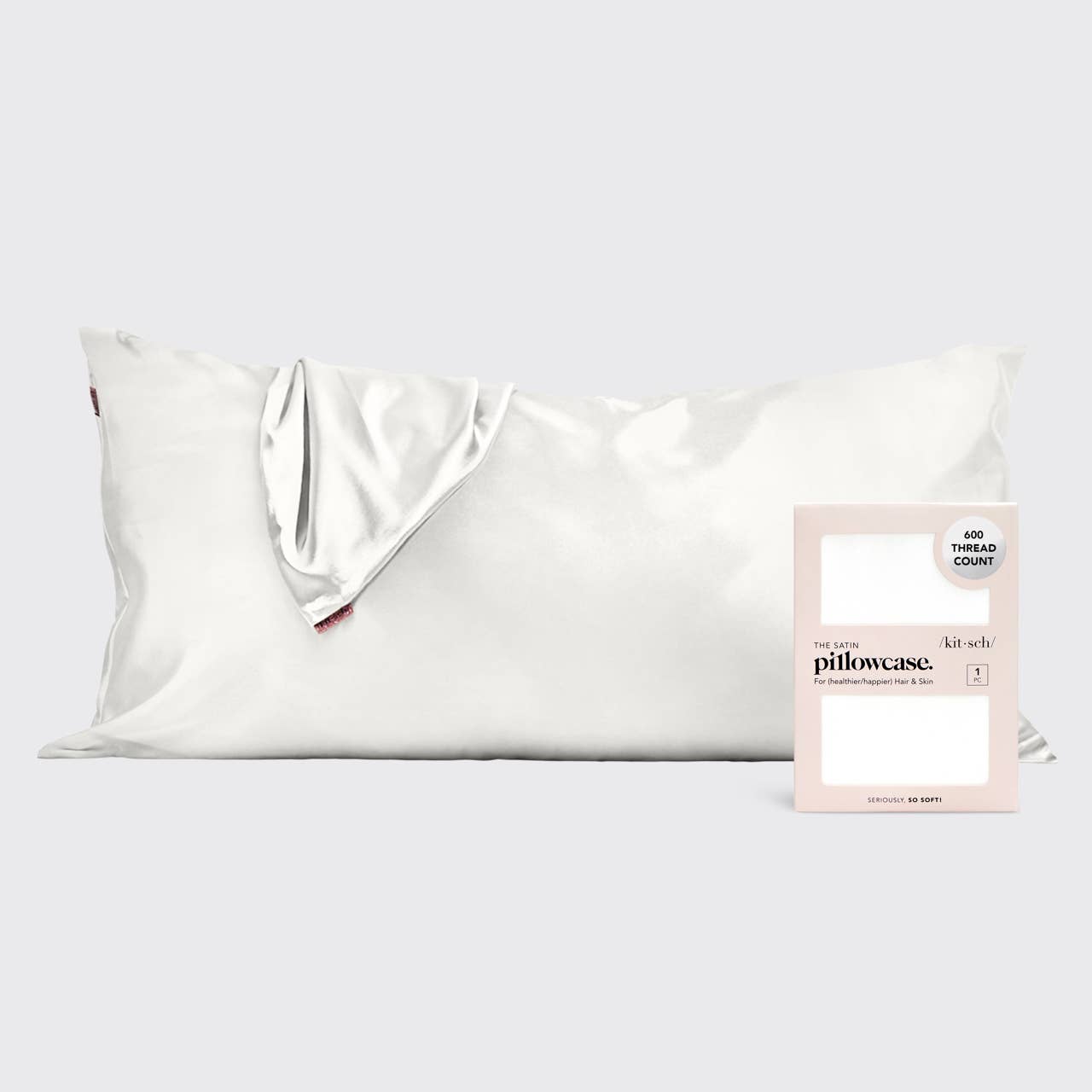 (Sample) Satin Pillowcase King - Ivory