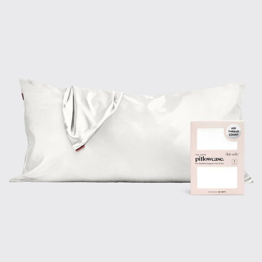 (Sample) Satin Pillowcase King - Ivory