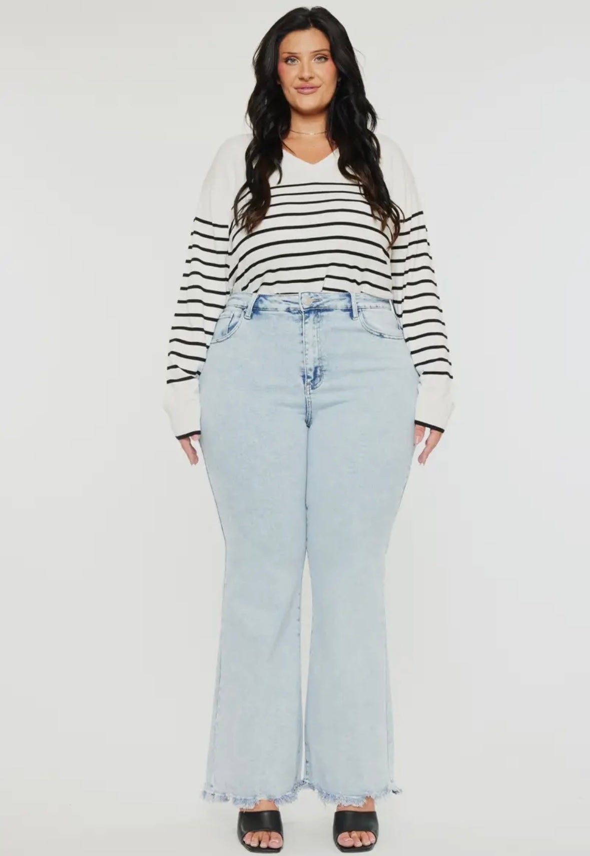 A Curvy Flared Denim