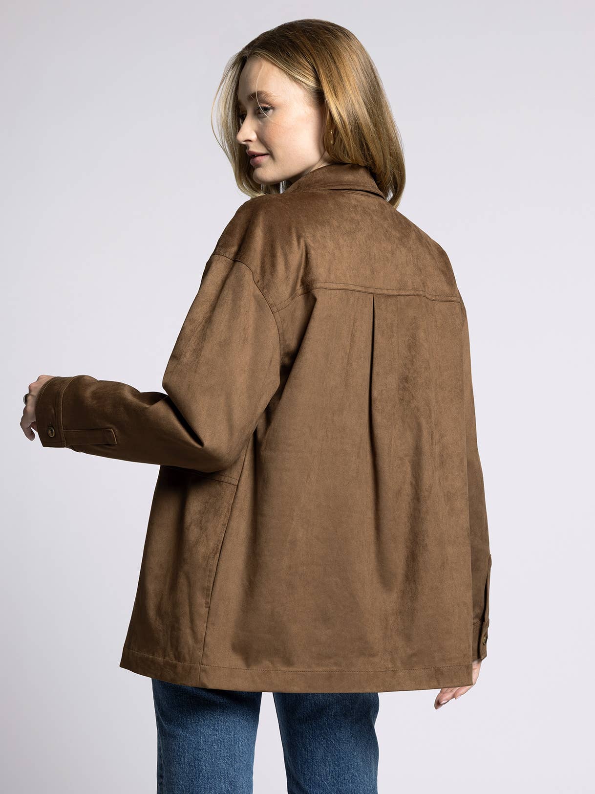 A Faux Suede Jacket