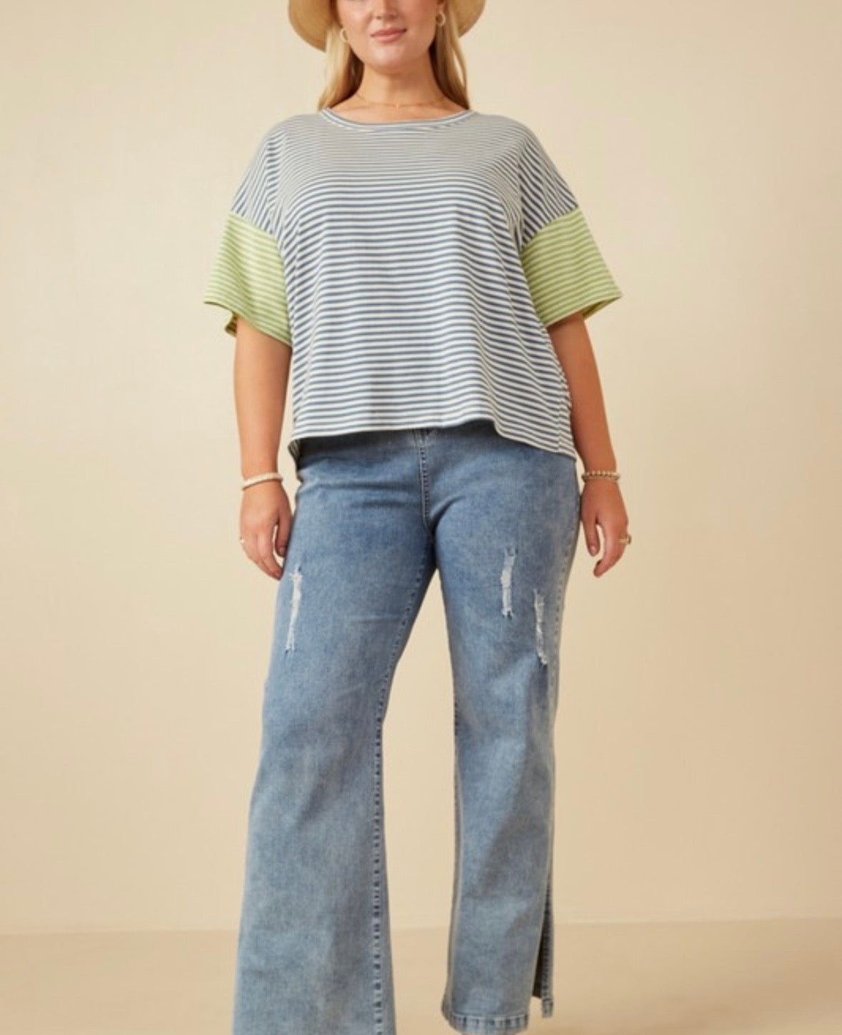 A Curvy Striped Tee