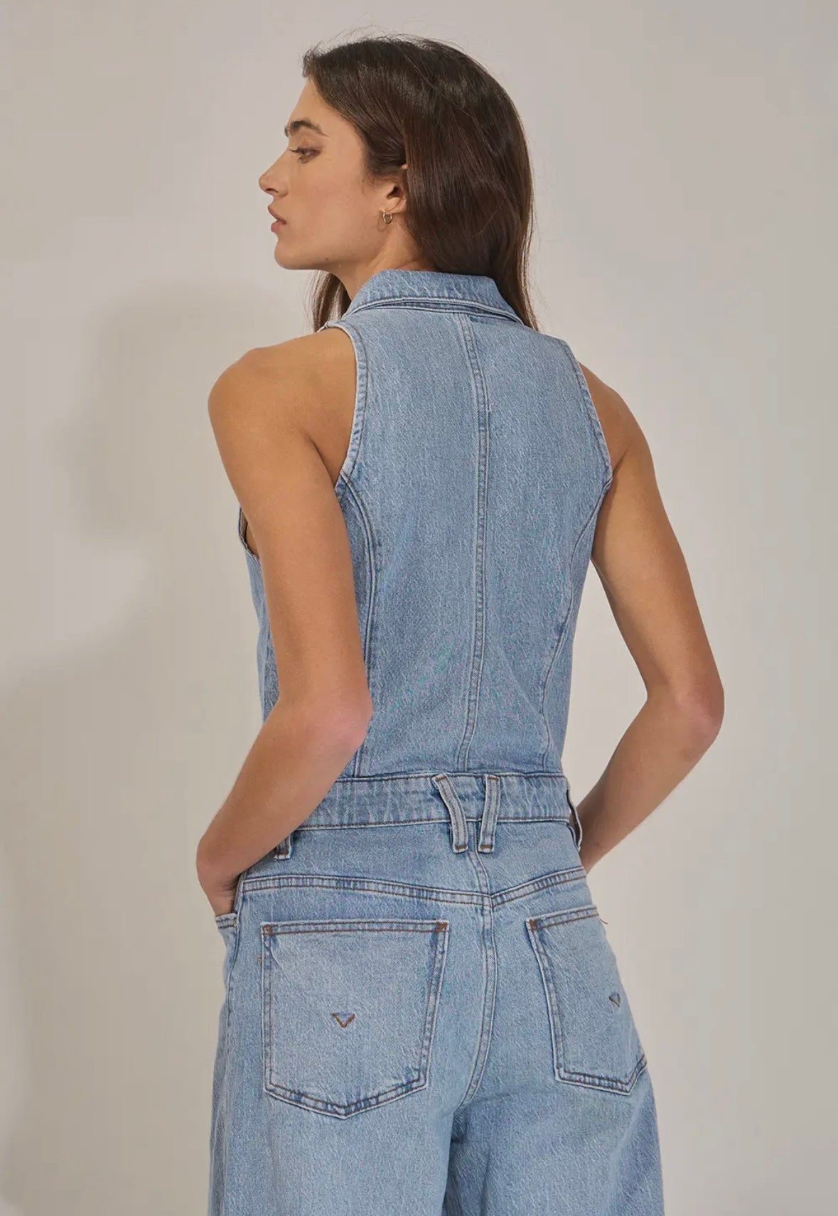 A Denim Jumpsuit