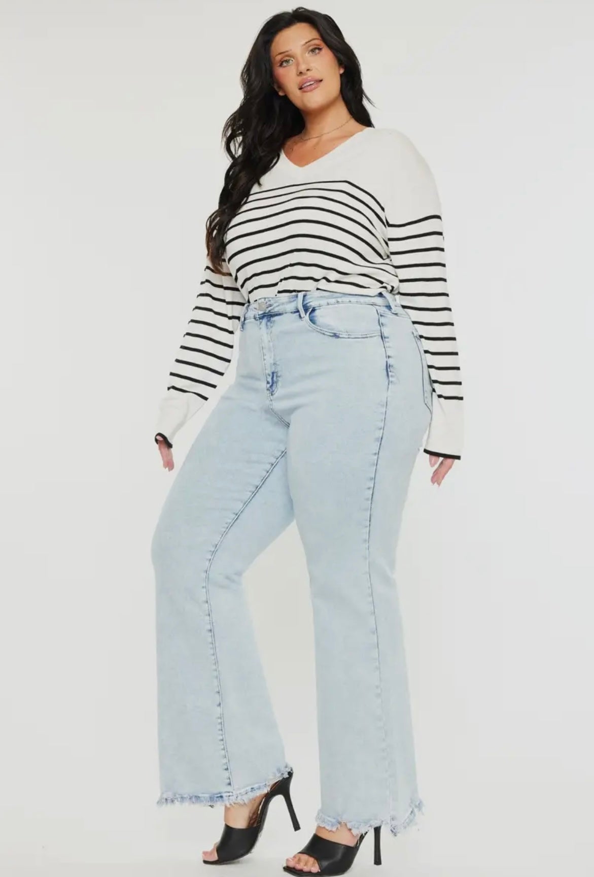 A Curvy Flared Denim