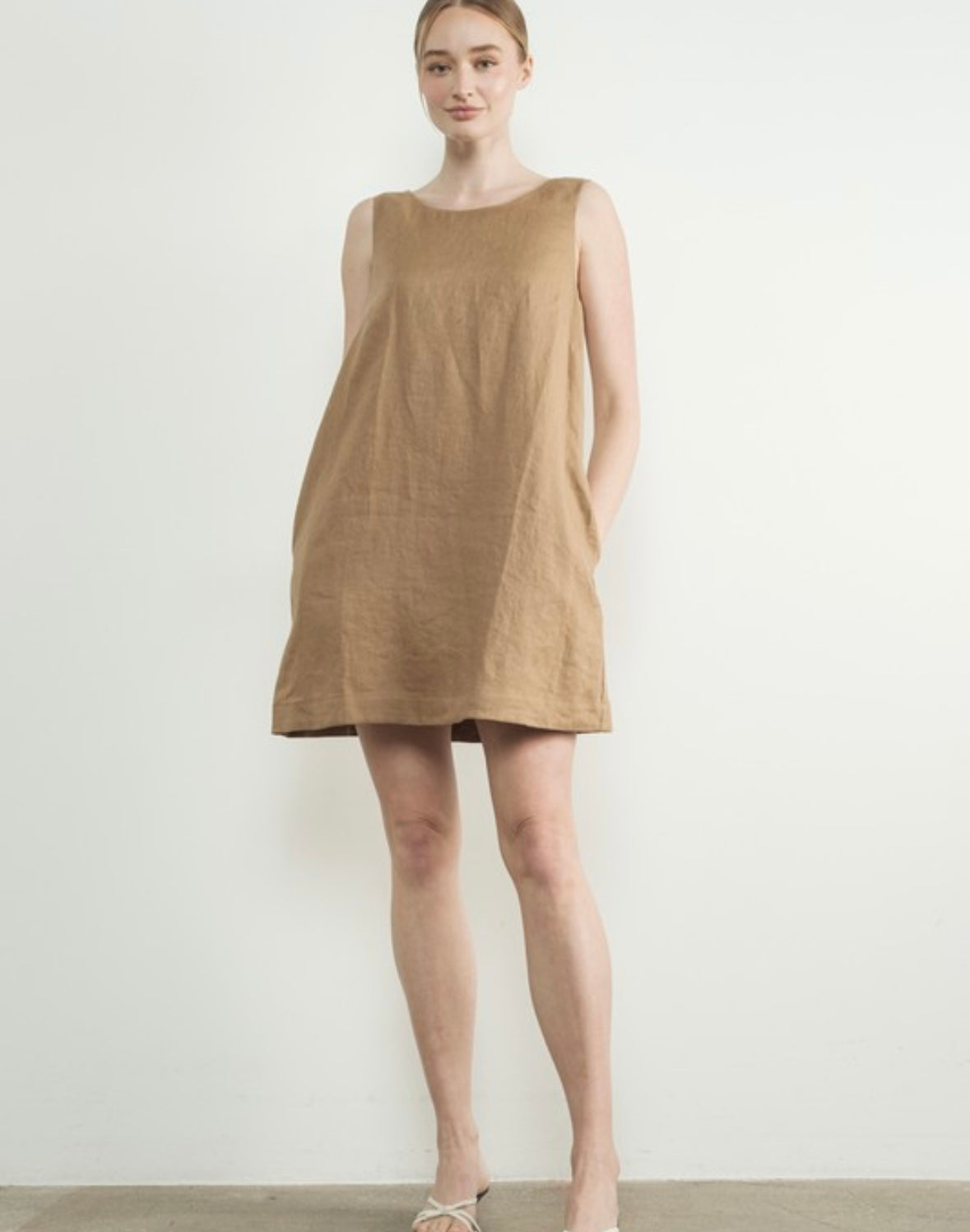 A Linen Shift Dress