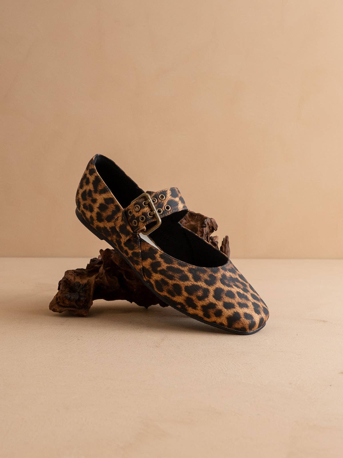 A Leopard Ballet Flat