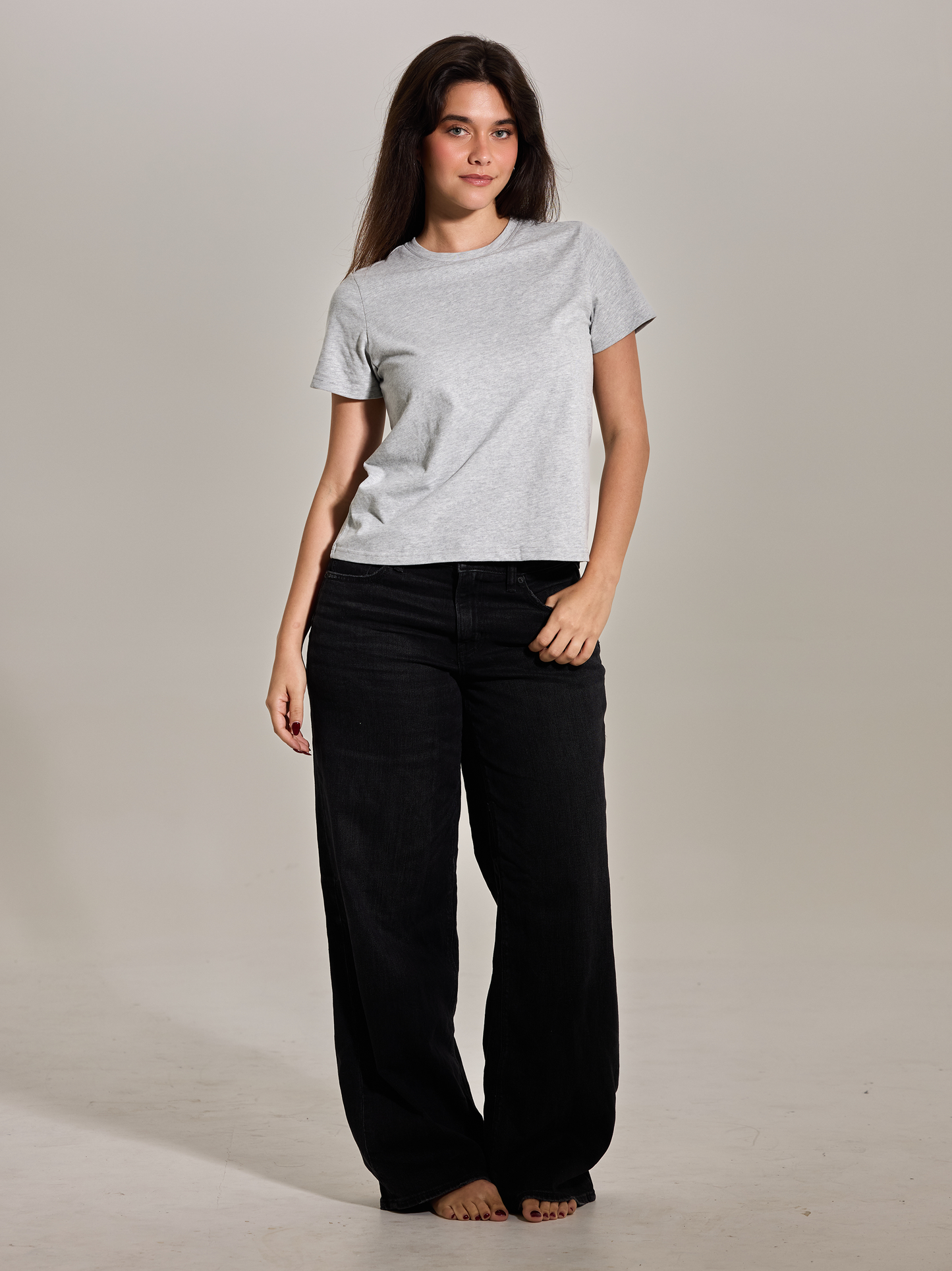 A 100% Cotton Full Length Bra Tee