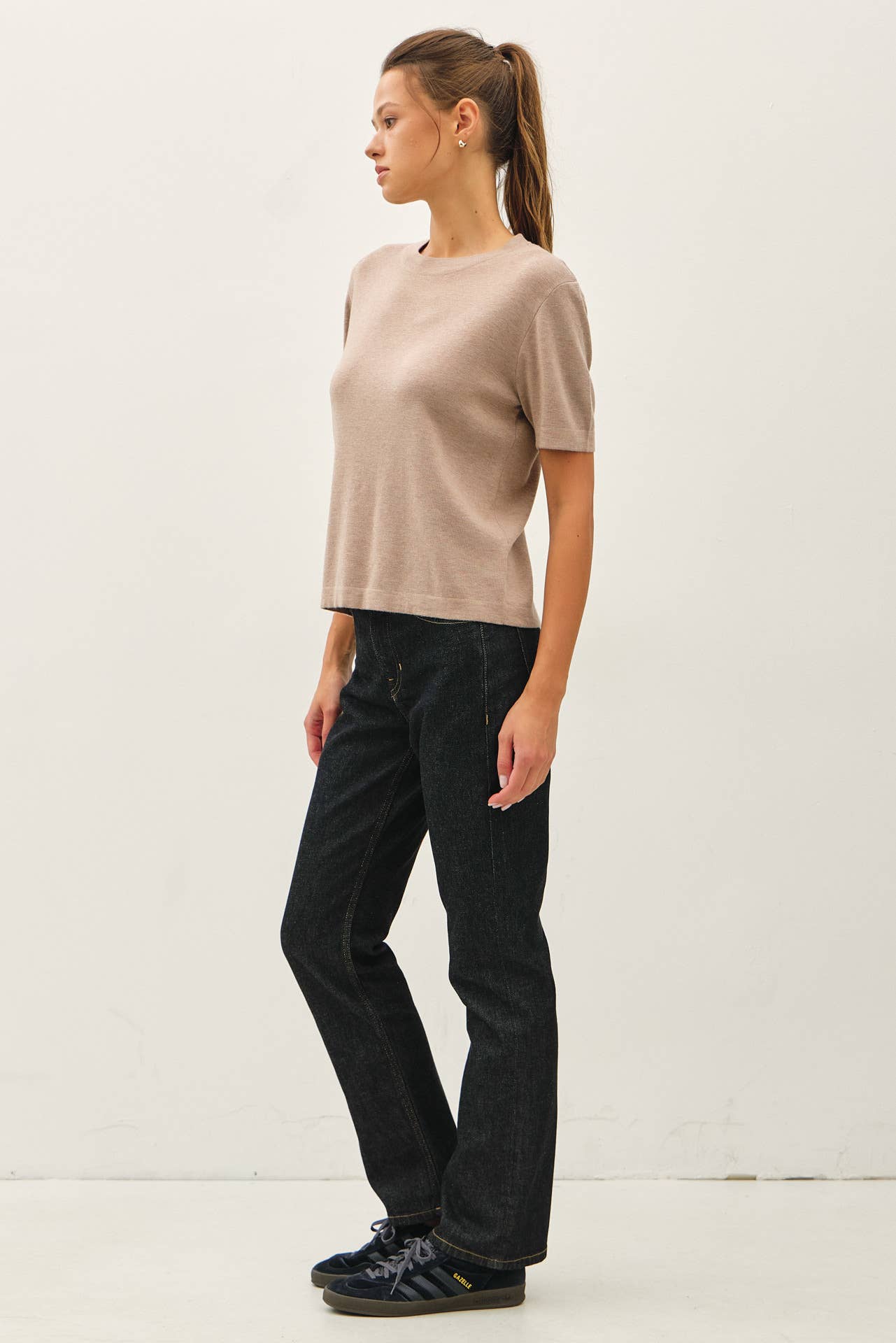 A CASHMERE BLENDED TEE