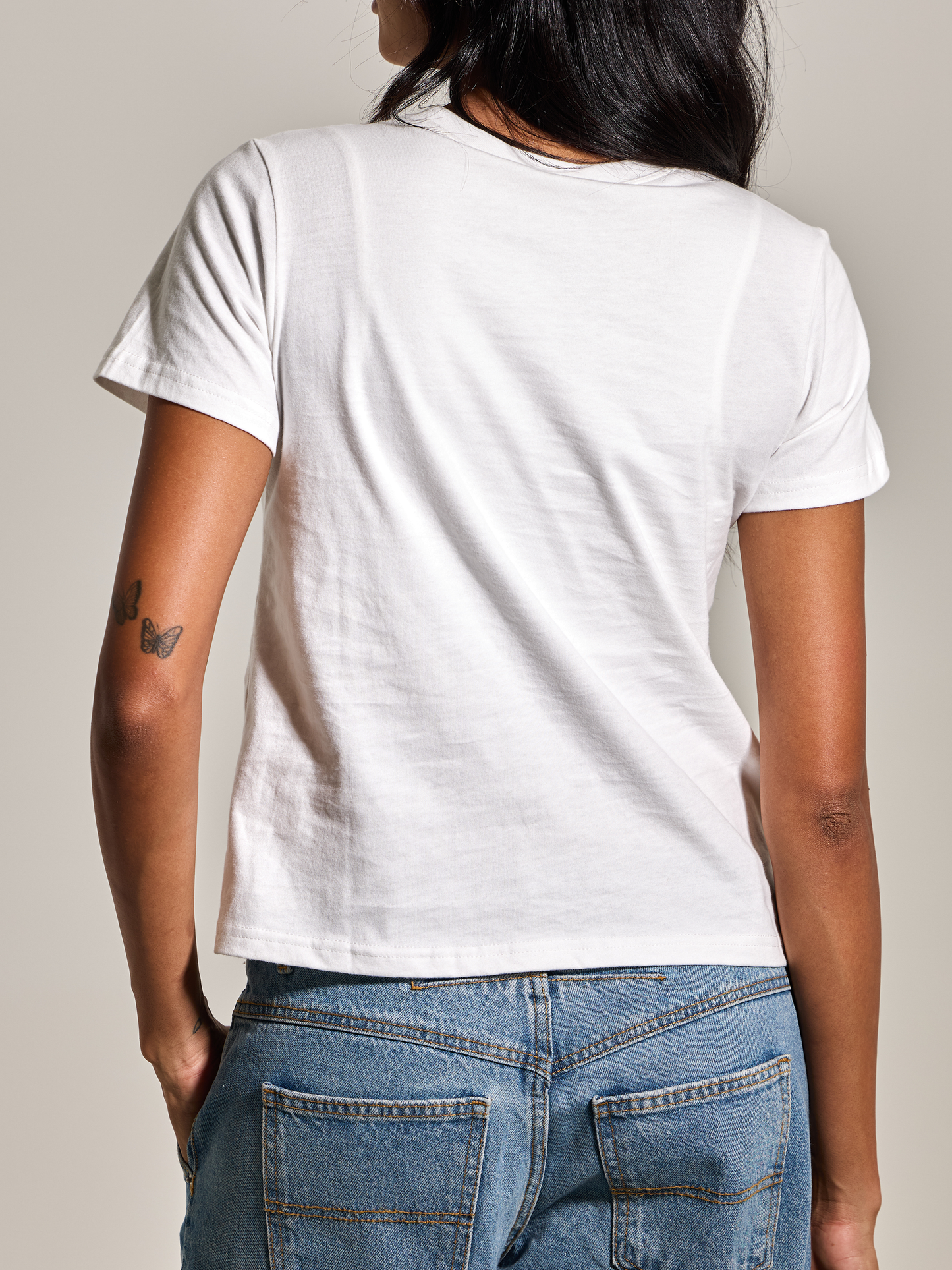 A 100% Cotton Full Length Bra Tee