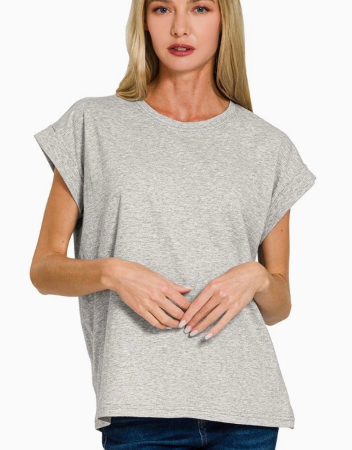 A Folded Sleeve Tank (+ CURVY)