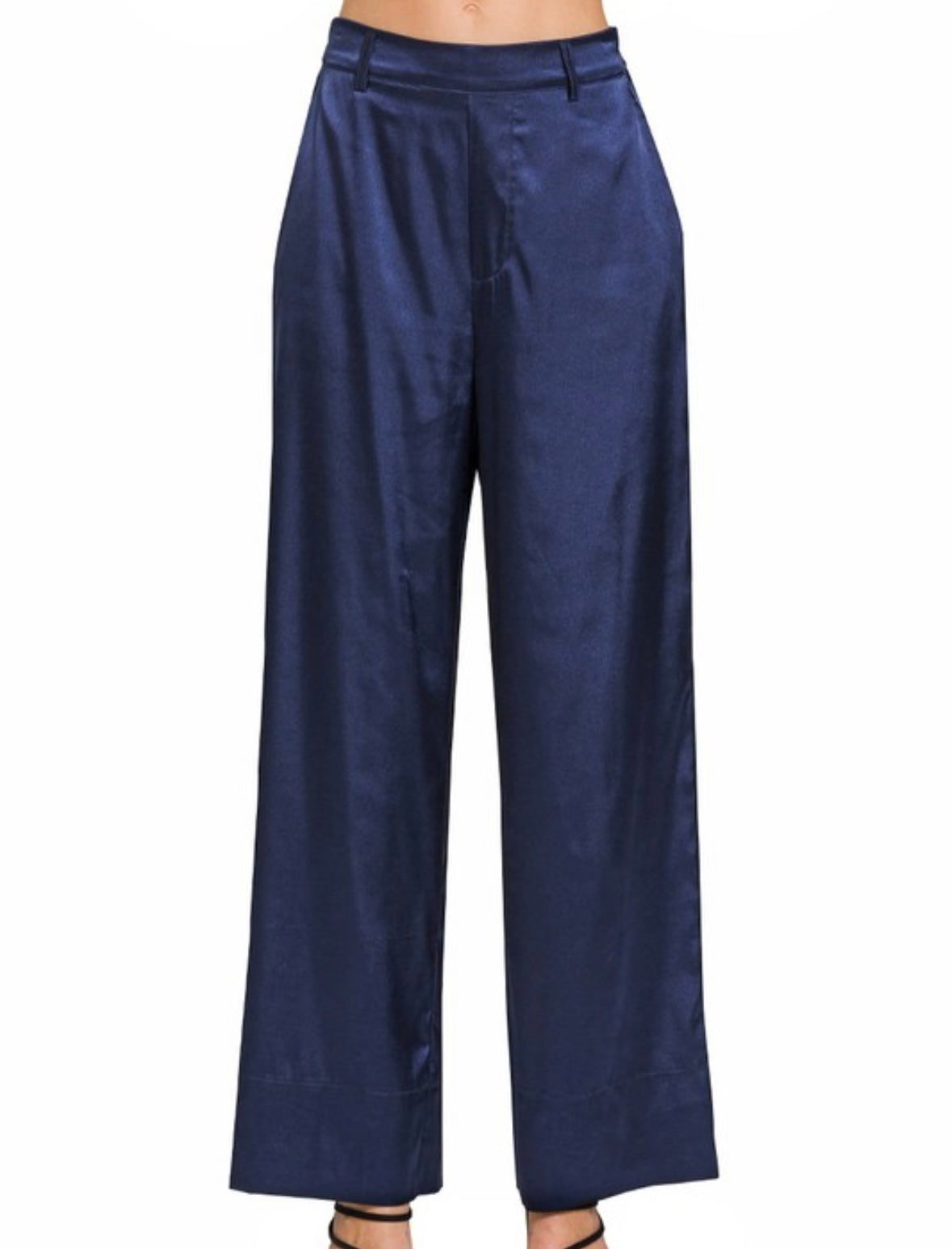 Silver Silky Trouser